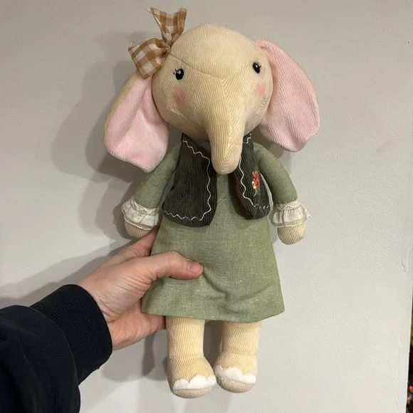 METOO STUFFED ANIMAL PLUSH ELEPHANT - Picture 2 of 6